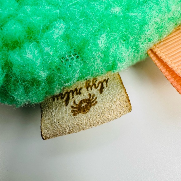 Itzy Ritzy Teether Crinkle Toy Baby Green Dino Dinosaur 9” Lovey - Picture 4 of 6